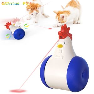 Electric Cat Toy Interactive Laser Infrarod Kattunge Leksaker Ljudenhet Ljuskatter Spela för husdjur Tillbehör Tillbehör Drop 220423