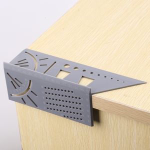 T-type 3D 45/90 Degree Mitre Angle Measuring Square Gauge Woodworking Scribe Mark Line Ruler Carpenter Layout Measuring Tools