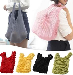 Magische Stretch-Tasche, gefaltete Tasche, große Kapazität, wiederverwendbar, Damen-Flut-Ins-Einkaufstasche, tragbar, Mehrzweck-Blase, elastisch, Paddy C0812