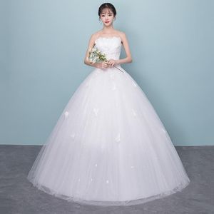 Other Wedding Dresses Vestido De Novia Dress 2022 Strapless Lace Flower Up Princess Ball Gown Plus Size Slim Custom MadeOther