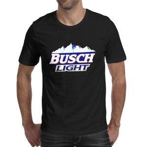 Superhero Shirts оптовых-Модная мужская логотип Busch Light Beer Black Cround Shece Shirt Prunt