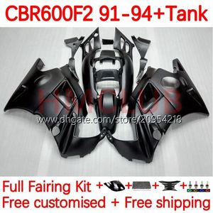 Corpo +tanque para honda cbr600 cbr 600 f2 fs cc 600f2 91-94 carroceria 140no.5 600fs 600cc cbr600f2 91 92 93 94 cbr600-f2 cbr600fs 1991 1992 1993 1994 Fairing matthe Black Black