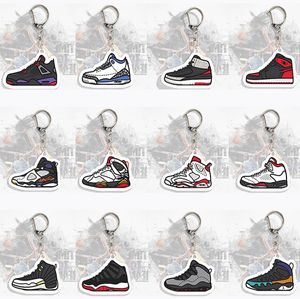 New Basketball Shoes Keychain Fashion Sport Celebrity Figura Backpack Bolsa Pingente Pingente Chain para fãs Memorabilia Gifts