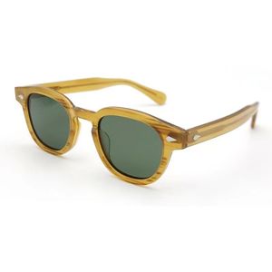 Brand Designer Men Women Polarized Sunglasses Optical Glasses Frame Vintage Eyewear Lens Dark Green Eyeglasses Frames Retro Sun glasses with Case