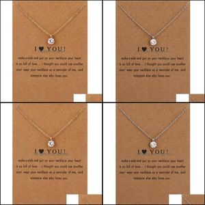 Anhänger Halsketten Anhänger Schmuck Mode Logo Karte Diamant Halskette Für Frauen Großhandel N2106301 Drop Lieferung 2021 T6Viw