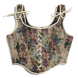 Cintos Bustier Floral Bustier Top Tops Tank Tank Espartilho para as mulheres usarem ciências de cintura backlessbelts