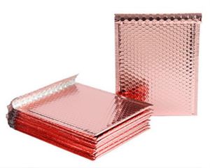 Rose Gold Bubble Envelope Bag Packaging Cushion Package For Gift pouch Wedding Gift Bags