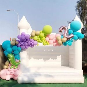 2022 Nya kommersiella vita studsslott Uppblåsningsbart hoppande bröllopstoppshus Jumper Adult and Kids Newdesign Bouncer Castles for Weddings Party