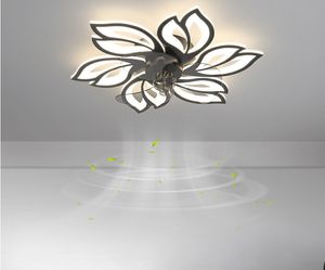 Living room fan lamp modern simple creative bedroom intelligent ceiling Nordic Light luxury electric