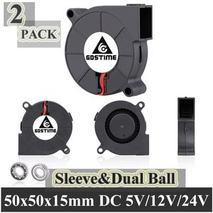 Fani Coolings PCS/partia gdstime 50 mm 3D wentylator drukarki 5V 12V 24V 5015 Blower 50 mmxxxxx15mm 5cm Radial Computer PC DC Cooling Fanfany