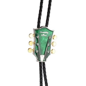 Bow Ties Products Guitar Guith Head Bolo krawat dla mężczyzn i kobiet American Western Cowboy Tiebow