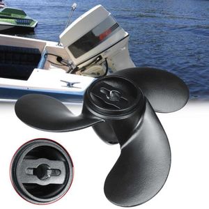 Parts Aluminum Alloy 7.4x5.7 Outboard Propeller Marine 2.2-3.3HP R Rotating Black 309-64107-0 3 Blade Engine Part