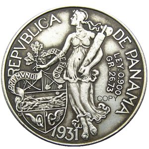 HOBO Panama 1931 Balboa 1947 Mexico 5 Pesos Silver Plated Foreign Craft Copy Coin Ornaments home decoration accessories231z