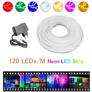 Wholesale outdoor christmas rope lights resale online - Strips Neon Light V LED Strip SMD LEDs M Tape Outdoor Waterproof Flexible Rope Tube For DIY Christmas Holiday Home DecorationLED