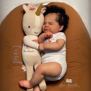 23inch Bebe Reborn Doll Kit 4month Sage Rare Limited Sold Out Edition with Body and Eyes Unpainted Kits With COA 220621