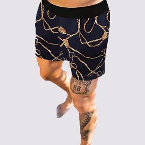 Fashion Swim Bohemian Yoga Shorts Beach Wear Summer Men's Sport Swimwear Surf Cargo Shorts Trousers Sportswear Plus Size Pants