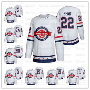 Nik1 Подгонянные в США команда белый 2021 Biosteel All-American Game Hockey Jersey Remington Keopple Daniel Laatsch Jack Peart Cooper Wylie Ryan Ufko