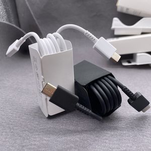 الملاحظة الأصلية 10 Pro S20 Type-C إلى Type-C Cables for Note10 S22 25W PD USB Charger Type T Type C Cable