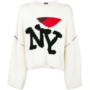 Men's Sweaters Raf Classic Ny Letter Short Long Sleeve Loose Pullover Sweater High Street Ins Wool Sweater Rocky