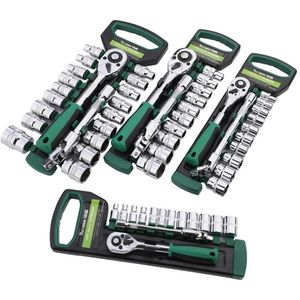 14 38 12 Socket Wrench Set CRV Drive Ratchet Spanner för cykel Motorcykelbil Reparationsverktyg Vanliga uttag Y200323