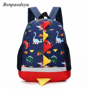 Bolsa infantil Backpack pré -escolar de Dinosaur Kids Saco de Cartoon Dinosaur para meninos Escola de bebê 3 4 anos 220630