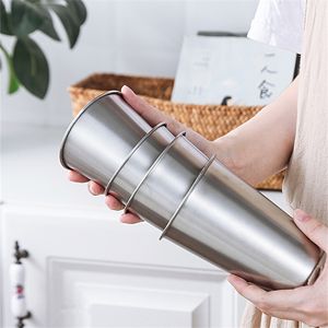 500 ml Edelstahl Bier Tassen Haushalt Büro Bar Wasser Getränke Kaffee Becher Tee Milch Becher Küche Drink