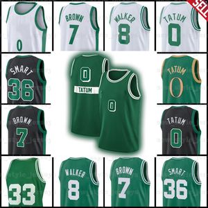 0 Jayson 7 Jaylen Tatum Brown Celtices Basketball Jerseys 2022 Masculino 36 Marcus 33 NCA Smart Jersey