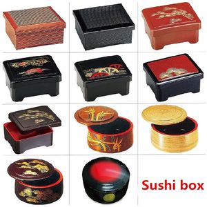 Servis uppsättningar bento lunchlådor för kontors japansk hälsosam måltid förberedande container snack box skola sushi ål barn med liddinnerware middag