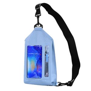 DHL50PCS WAISTPACKS 여성 PVC 대형 Cpacity 방수 보호 스포츠 크로스 바디 백