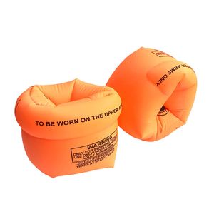 Nuovo bambino adulto Fascia da nuoto Anello da braccio Maniche gonfiabili galleggianti Sicurezza in PVC Doppi airbag 2 colori