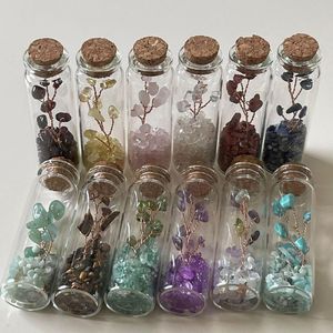 Decorative Objects & Figurines 1PC Crystal Gravel Drifting Bottle Wishing Hanging Ornaments DIY Supplies