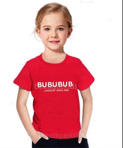 Summer Kids T-shirts Tops meninos meninas meninas de bebê mangas curtas letras impressas camisa de roupas garoto tshirts