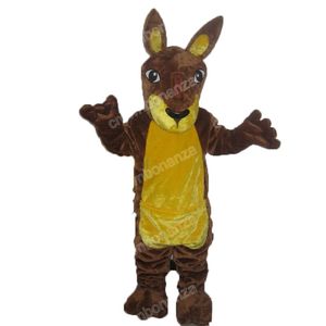 Halloween Kangaroo Mascot Costumes Högkvalitativ tecknad Mascot Apparel Performance Carnival Adult Size Promotional Advertising Clothings