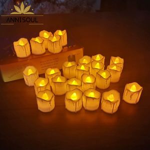 Wholesale red flower candles for sale - Group buy ANNISOUL Electronic Candle Light Simulation Flame Remote Control Set Electroplating Brown Glass LED