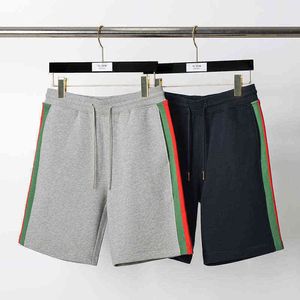 2021 Fashion TB Thom Brand Casual Shorts Men Summer Red Green Rands Sports Kne Length Tracksuit Bottoms Jogger Track Shorts