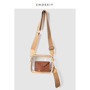 Bag, women's bag, Korean version, new PVC Single Shoulder Messenger versatile, niche ins small square fashion transparent jelly