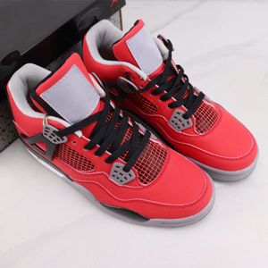 最高品質の熱い販売Jumpman4 Sアスレチック靴の高級大学ブルーファッションブランドのバスケットボールの靴エアクッション男性ハイトップスニーカーパッチワークスニーカー