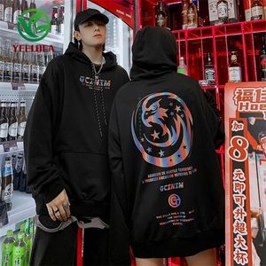 Oversize Loose Hiphop Brand Reflective Long-Sleeved Pullover Hoody Men and Women Rola Couple's Large Size Autumn 201130