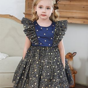 Princess Dress Girls Sequin Tutu Lace Mesh Birthday Prom Toddler Baby Kids Elegant Wedding Party Clothes Children Baptism Gown 220707