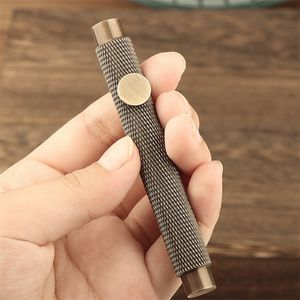 Unique Vintage Brass Portable Pocket Fountain Pen Students Writing Signature Business Gifts 220815