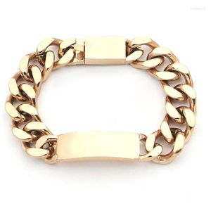 Link Chain Jewelry Wholesale For Men Cuff Bracelets Upper Arm Accessories 2022 Korean Fashion Stainless Steel Gift Bracelet Trum22