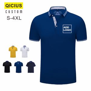 Anpassad tryckning Summery Short Sleeve Custom Company Group Polo Shirt Brodered Top Camisa Masculina Men Shirt 220608