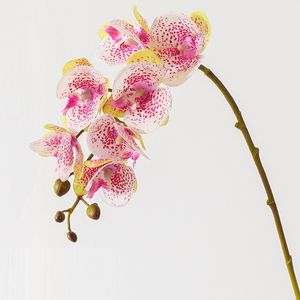 Sztuczne kwiaty prawdziwe dotyk 3d orchidea symulacji kwiatów phalaenopsis wesele dekoracyjne kwiaty