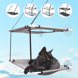 Cat Hammock Ssanie Cup Windowsill Wygodne Letnie Oddychające Mesh Podwójne Wiszące łóżka Pet 220323