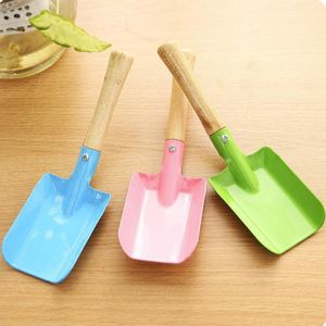 Mini pala da giardinaggio in metallo colorato Piccole pale da giardino-Spade Strumenti hardware Scavo per bambini Spade Tool SN4555