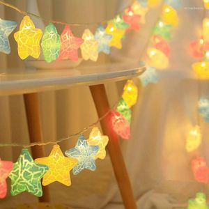 Strings LED Creative Stars String Lights Crack Star Ball Fairy Easter Birthday Party Wedding Indoor Kids Room Decor LightsLED