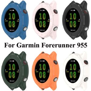 TPU Case Cover Shell Compatible with Garmin Forerunner 955 Watch Protective Case Coverage Smart Watch Accessories Frame