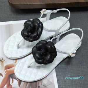 High Quality Women Shoes Designers Classic Flower Sandals Toe Chunky Heels Sheepskin Fabric Lining Surface Open Toe Retro PU Soles