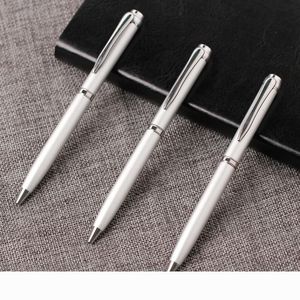 Penne stilografiche con pennino medio argentato in metallo nero per studenti di alta qualità 1,2 mm Y200709