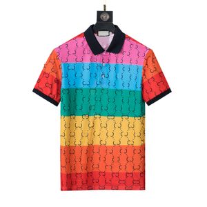 Мужские дизайнерские рубашки поло человека High Street вышивка подвязки змей маленькие пчелы печать бренды высочайшего качества тройки одежды Cottom